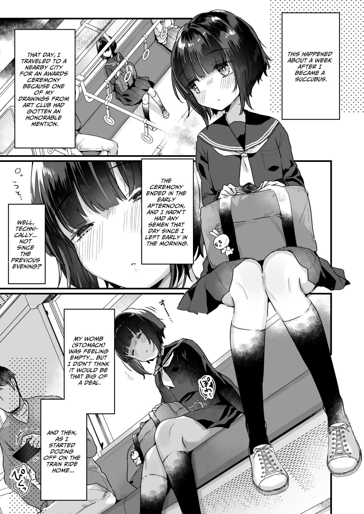 Hentai Manga Comic-Ms. Yamada Became A Succubus Even Though She Didn't Want To ~Train Orgy~-Read-3